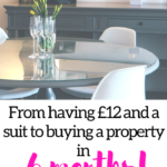 From having £12 and a suit to buying a property in 6 months!