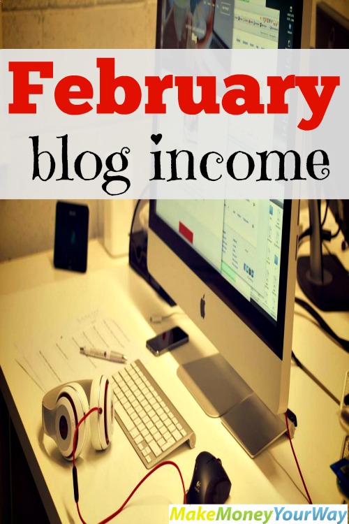 February blog income