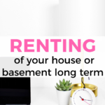 Renting part of your house or basement long term. By living on the property, you can straighten things up from the start. Chances are “bad” tenants will avoid you from the start, and only good tenants will move in. #renting #extramoney #passiveincome #realestate #investing