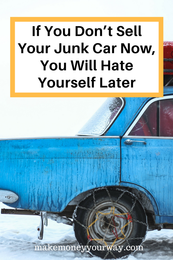 If You Don’t Sell Your Junk Car Now, You Will Hate Yourself Later. There are lots of good reasons to hand over your bucket of bolts to a salvage yard. And, really, can you think of a good excuse not to? Be honest, now… #makemoney #moneytips