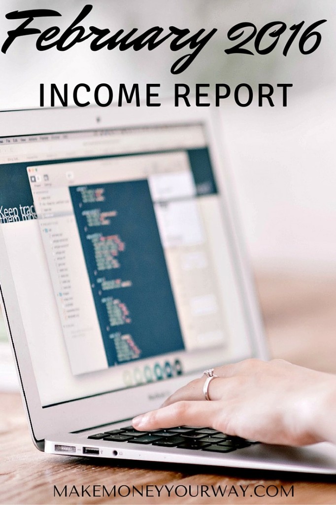 February 2016 income report